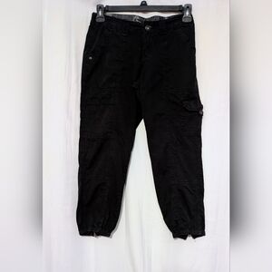 Supplies By Unionbay Woman's Black Cargo Jogger Casual Utility Pants Size 4